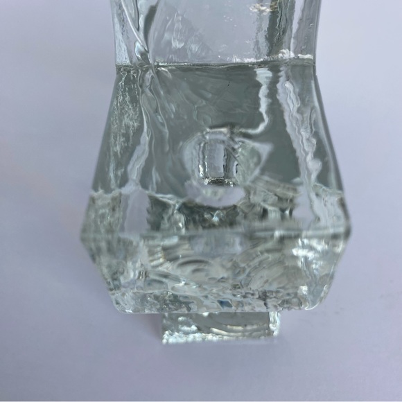 Swedish Wiesenthal Hutte Wiesenthalhutte Angel Ice Glass Candle Holder Vintage - Picture 12 of 16